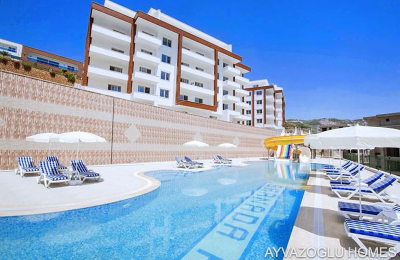 ID 5121 Spacious 2+1 apartment in Kargicak – a complex with resort-style amenities