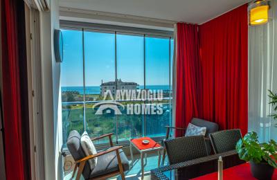 ID 5244 Panoramic 2+1 duplex with sea views and full amenities in Kestel