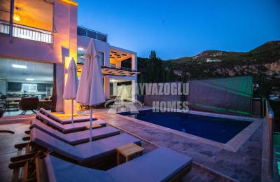 ID 023 3+1 Villa in Kaş with Panoramic Mountain Views
